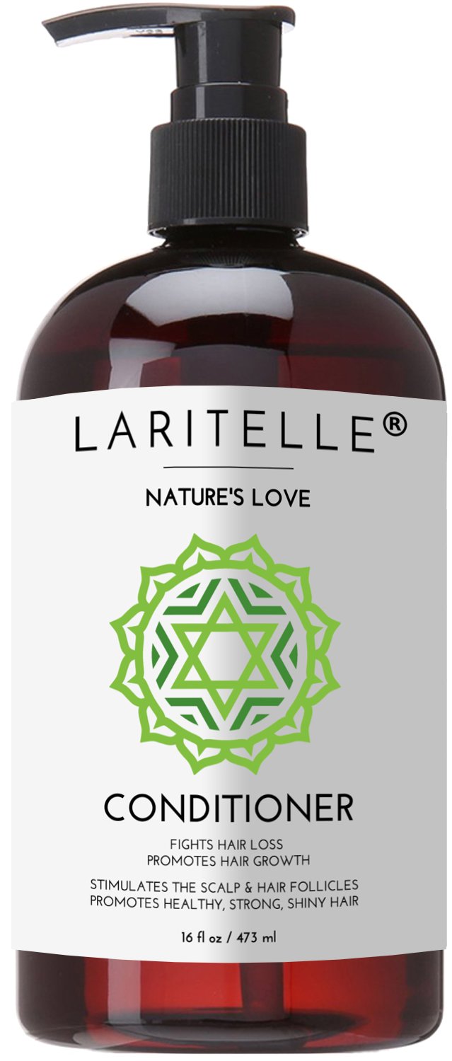 Laritelle Organic Conditioner bottle front showing premium organic formula for nourished hair