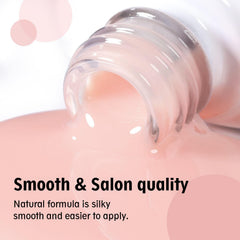 Larvall Beautpal jelly gel kit in milky pink for soft translucent color.
