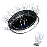 Lashify Amplify 14mm Ombre Blue Gossamer lashes cartridge adds subtle color enhancement.