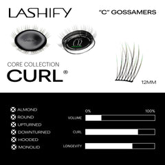 Lashify Amplify curl gossamer lashes for delicate, fluttery lashes