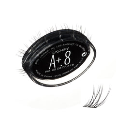 Lashify Amplify Plus 8mm black lashes close up for delicate length