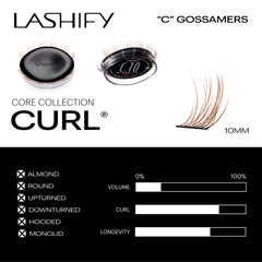 Lashify Ginger cartridge packaging emphasizes vegan, cruelty-free premium silk lashes.
