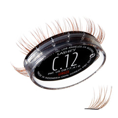 Lashify Curl 12mm Ginger Gossamer refill with natural curl