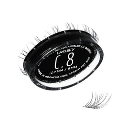 Lashify Curl 8mm Gossamer refill close-up showing natural lift