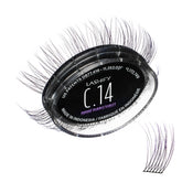 Lashify Curl Gossamer 14mm Ombre Purple closeup shows subtle color pop for natural lashes.