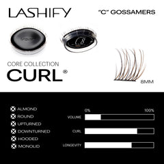 Lashify Korean PBT Silk lashes in Truffle, cruelty-free