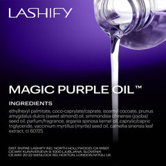 Lashify Magic Purple Oil's nostalgic scent enhances everyday rituals.