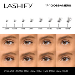 Lashify Plushy 10mm Gossamer lashes DIY-friendly application with Fuse tools.