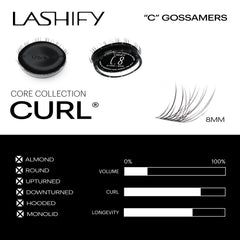 Lashify premium Korean PBT Silk lashes in packaging