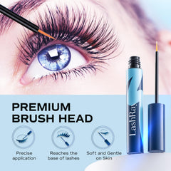 LashRay serum being applied along the upper lash line