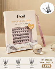 Lashterally 90-cluster lashes kit for easy, lightweight wear throughout the day