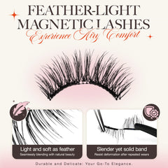 LASHVIEW Aurora three-styles magnetic lashes add subtle, eye-enhancing flair.