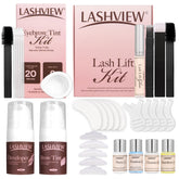 LashVIEW lash lift kit packaging showing all-in-one home system