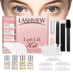LASHVIEW Lash Lift Kit packaging showcases premium at home or salon use