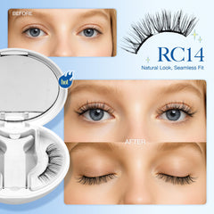 LASHVIEW LunaSoft applicator in use for quick, glue-free application.