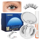 LASHVIEW LunaSoft lashes close-up show soft magnets for comfortable all-day wear.