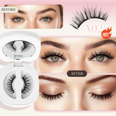 LASHVIEW magnetic lashes closeup with soft magnets for comfortable, natural fit.