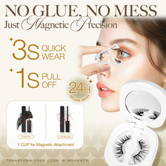 LASHVIEW no-glue design reduces irritation and simplifies removal