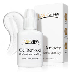 LASHVIEW bottle with 15ml gel for gentle lash extension removal