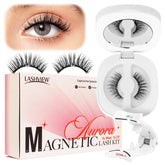 LASHVIEW Upgrade magnetic eyelashes with applicator for quick, mess-free application.