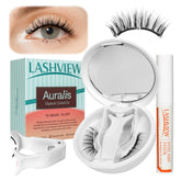 LashVIEW Upgrade magnetic lashes in box with applicator for instant glam.