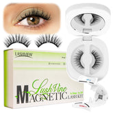 LASHVIEW Upgrade soft magnetic eyelashes with applicator for quick, glue-free wear.
