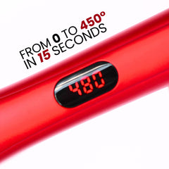 Lasio flat iron matte finish design provides durable, comfortable control during styling.