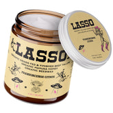 LASSO TALLOW frankincense citrus balm bottle promotes hydrated, radiant skin.