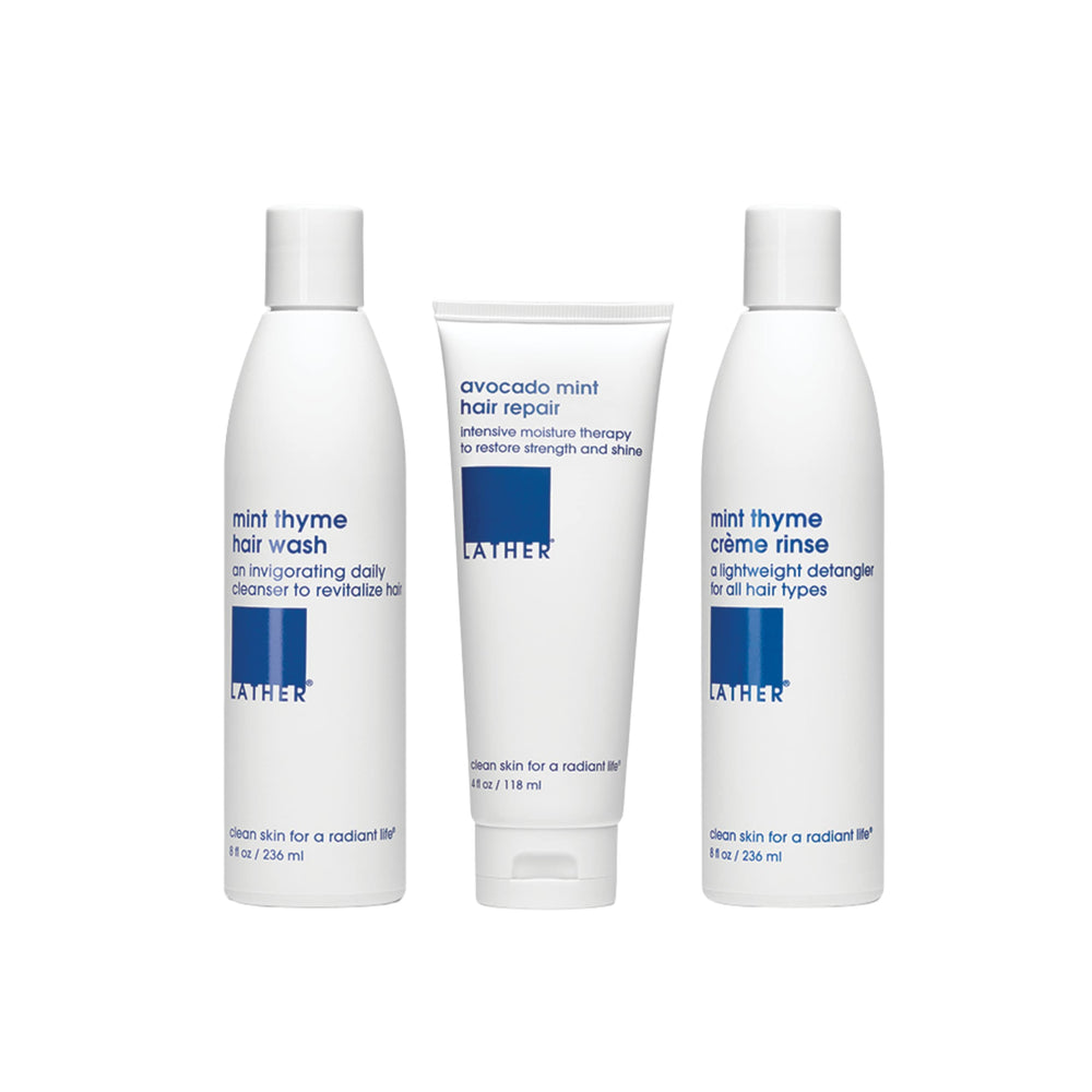 LATHER Appoint-Mint shampoo bottle for daily scalp refresh and gentle cleansing.