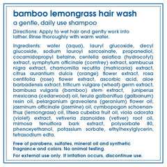 LATHER Bamboo Lemongrass Conditioner bottle promotes silky, manageable hair and detangling.