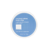 LATHER Body Whip coconut cream jar provides luxurious hydration for daily use.
