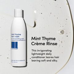 Label closeup highlights avocado oil and protein for nourished strands.