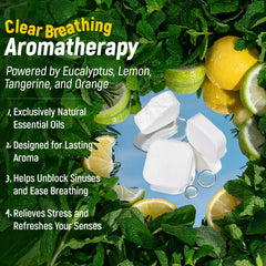 Lather Valley shower steamer tangerine aroma for bright energy