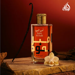 Lattafa Ameer Al Oud Intense deodorant spray, easy scent layering throughout the day.