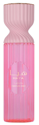 Lattafa Haya Perfume Mist bottle, ideal for everyday layering and fresh daytime wear.