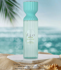 Lattafa Mayar 250ml packaging on display with tropical notes for everyday freshness