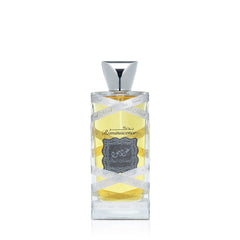 Lattafa Oud Mood Reminiscence bottle shown, a premium unisex fragrance for all occasions.