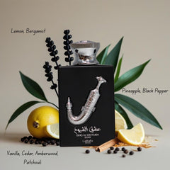 Lattafa Pride Ishq Al Shuyukh Silver 6.7 oz perfumed spray for lasting fragrance.