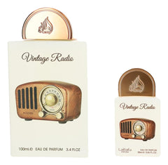 Lattafa Pride Vintage Radio premium gift box, ideal for fragrance lovers.