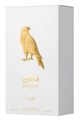 Lattafa Shaheen Gold scent for everyday wear and versatility.
