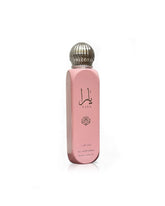 Lattafa Yara all over spray bottle highlights versatile body, hair, and clothes use.