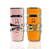 Lattafa Yara bottle close-up showing warm notes for evening wear.