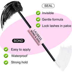 LAUBESS apply-under-natural-lashes for seamless grafting and even coverage.