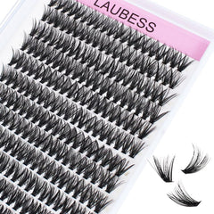 LAUBESS DIY eyelash extensions 240pcs pack for an easy at-home upgrade.