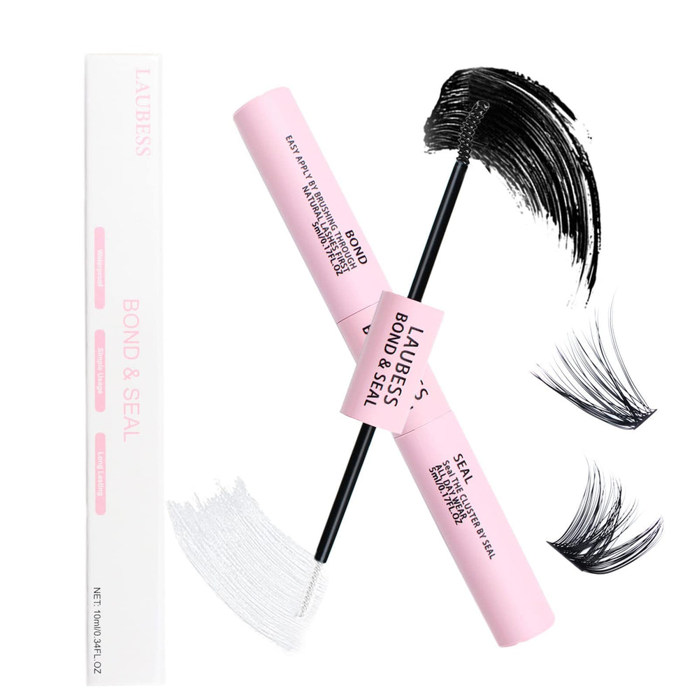 LAUBESS lash bond-seal bottle 5ml with a clear, odorless formula for strong adhesion.