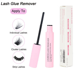 5ml bottle close-up of LAUBESS LASH Remover for cluster lashes.