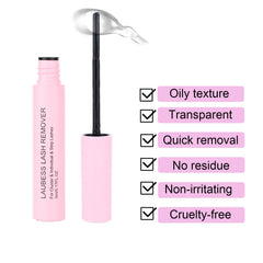 Soft cotton pads used with LAUBESS LASH Remover to wipe residues.