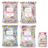 Laura Ashley face wipes 4-pack packaging—perfect for daily cleansing and makeup removal.