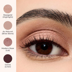 Creamy texture close-up highlights blendable formula for seamless lid color.