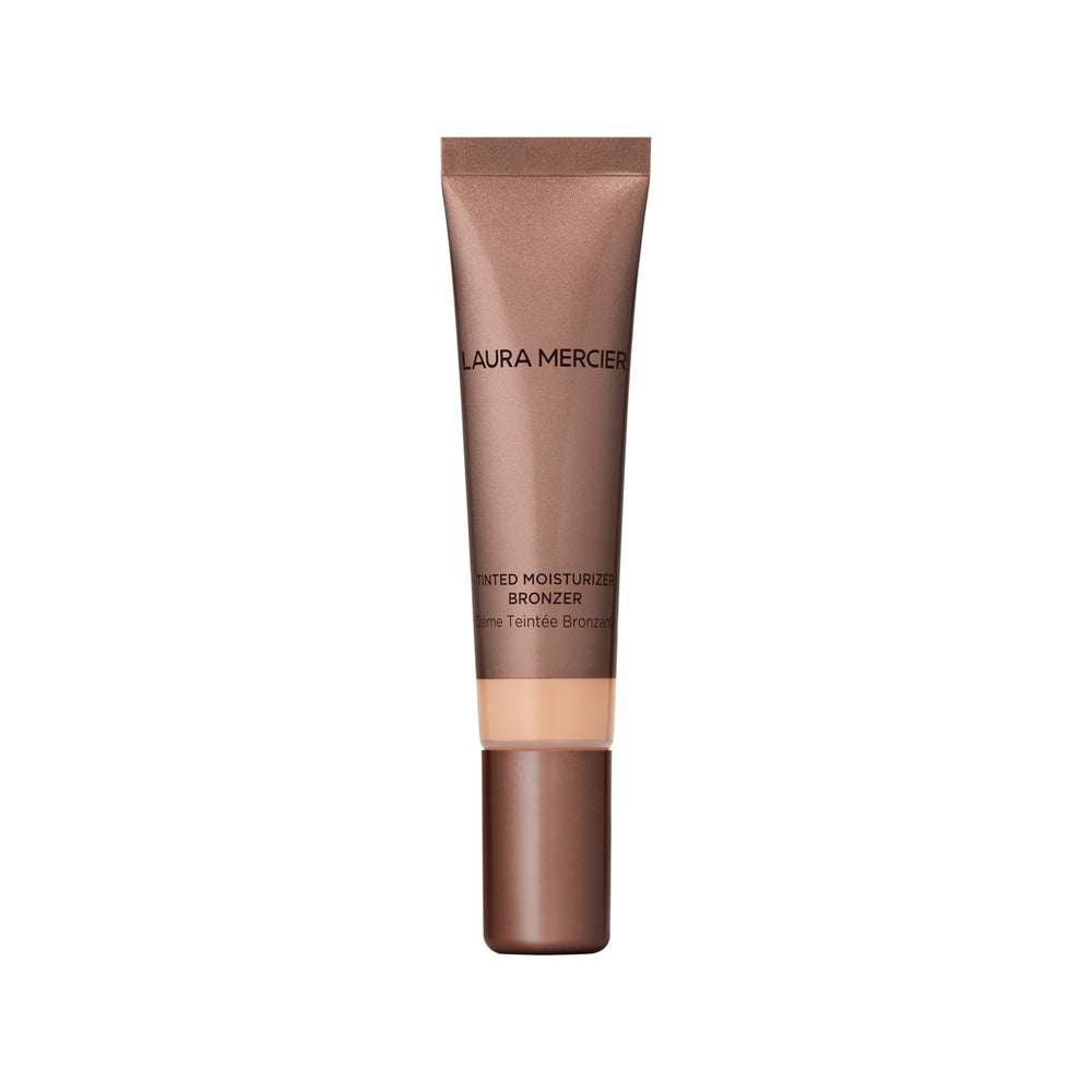 Laura Mercier Tinted Moisturizer Bronzer Sunshine compact showing sun-kissed glow